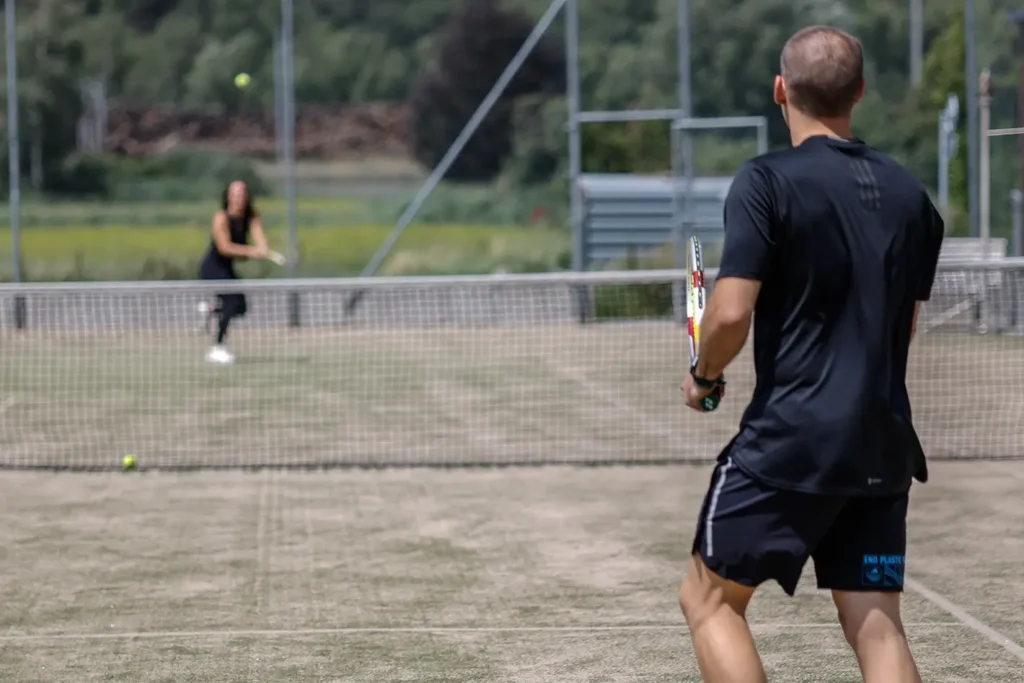 Tennis courts at the Olympica in Brig-Glis