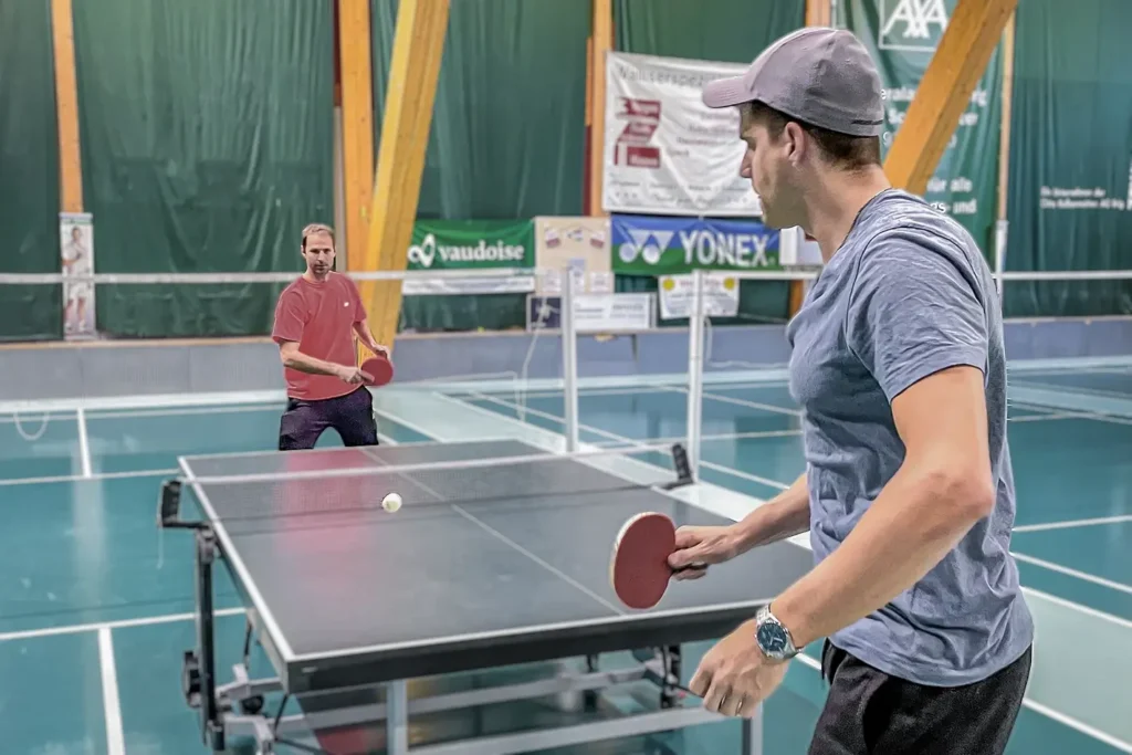 Table tennis at the Olympica in Brig-Glis